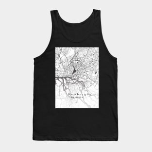 Hamburg Germany City Map Tank Top